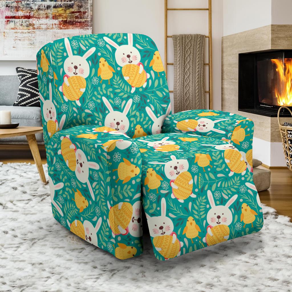 Easter Eggs Pattern Print Design RB02 Recliner Slipcover-JORJUNE.COM