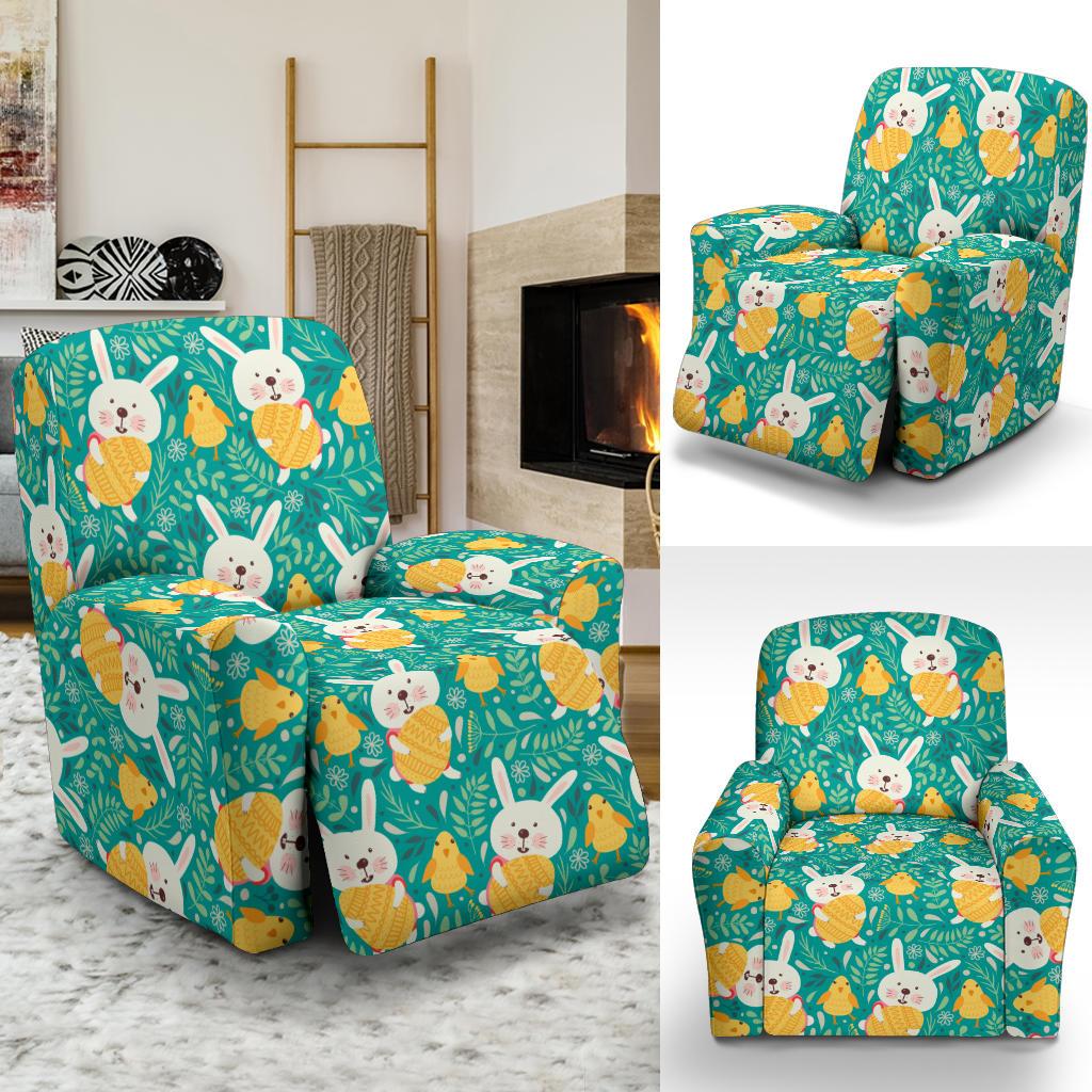 Easter Eggs Pattern Print Design RB02 Recliner Slipcover-JORJUNE.COM