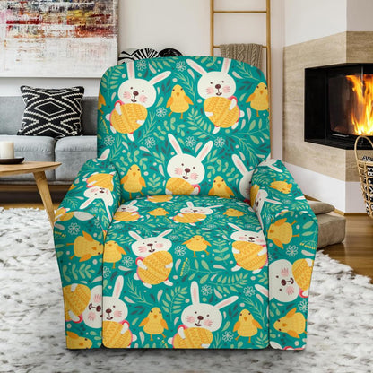 Easter Eggs Pattern Print Design RB02 Recliner Slipcover-JORJUNE.COM