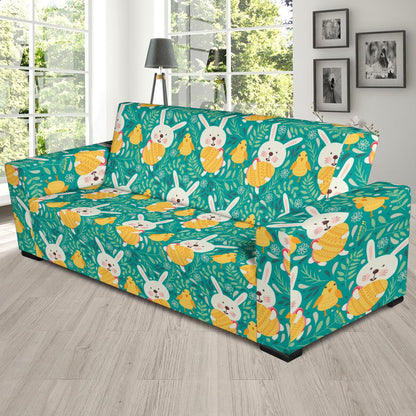 Easter Eggs Pattern Print Design RB02 Sofa Slipcover-JORJUNE.COM