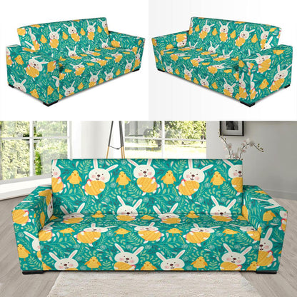 Easter Eggs Pattern Print Design RB02 Sofa Slipcover-JORJUNE.COM