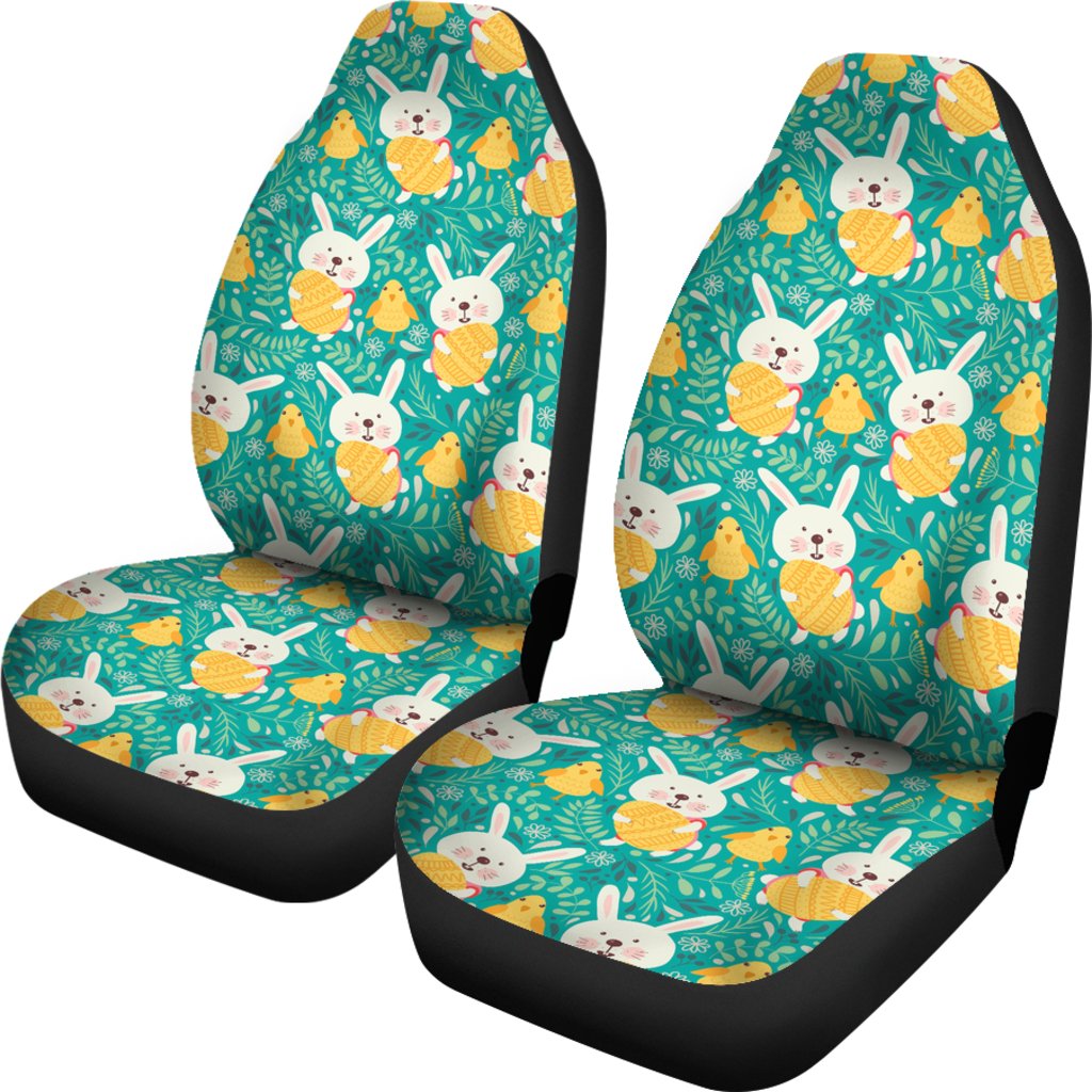 Easter Eggs Pattern Print Design RB02 Universal Fit Car Seat Covers-JorJune