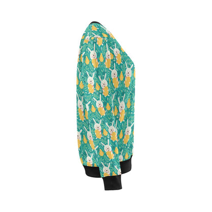 Easter Eggs Pattern Print Design RB02 Women Long Sleeve Sweatshirt-JorJune