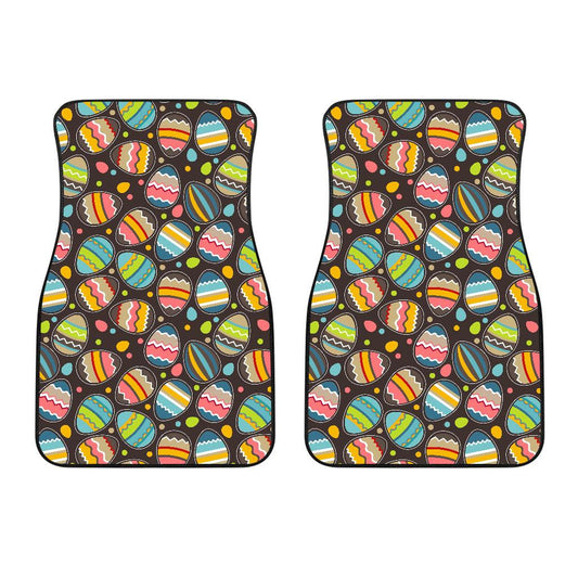 Easter Eggs Pattern Print Design RB03 Car Floor Mats-JorJune