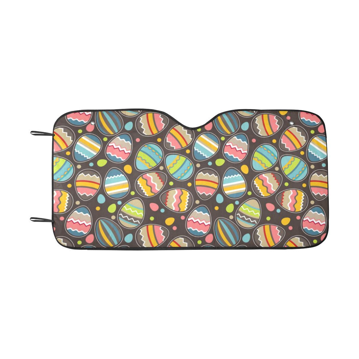 Easter Eggs Pattern Print Design RB03 Car Sun Shade-JorJune