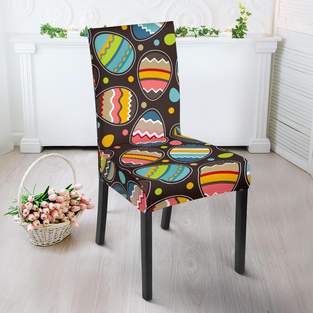 Easter Eggs Pattern Print Design RB03 Dining Chair Slipcover-JORJUNE.COM