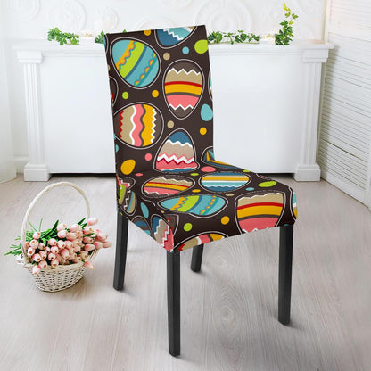 Easter Eggs Pattern Print Design RB03 Dining Chair Slipcover-JORJUNE.COM