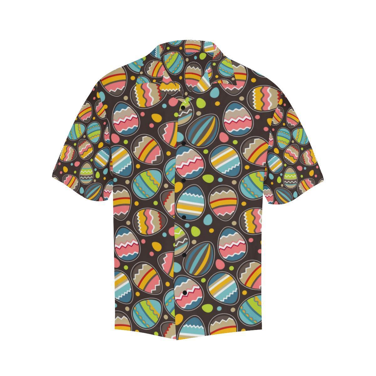 Easter Eggs Pattern Print Design RB03 Men Hawaiian Shirt-JorJune