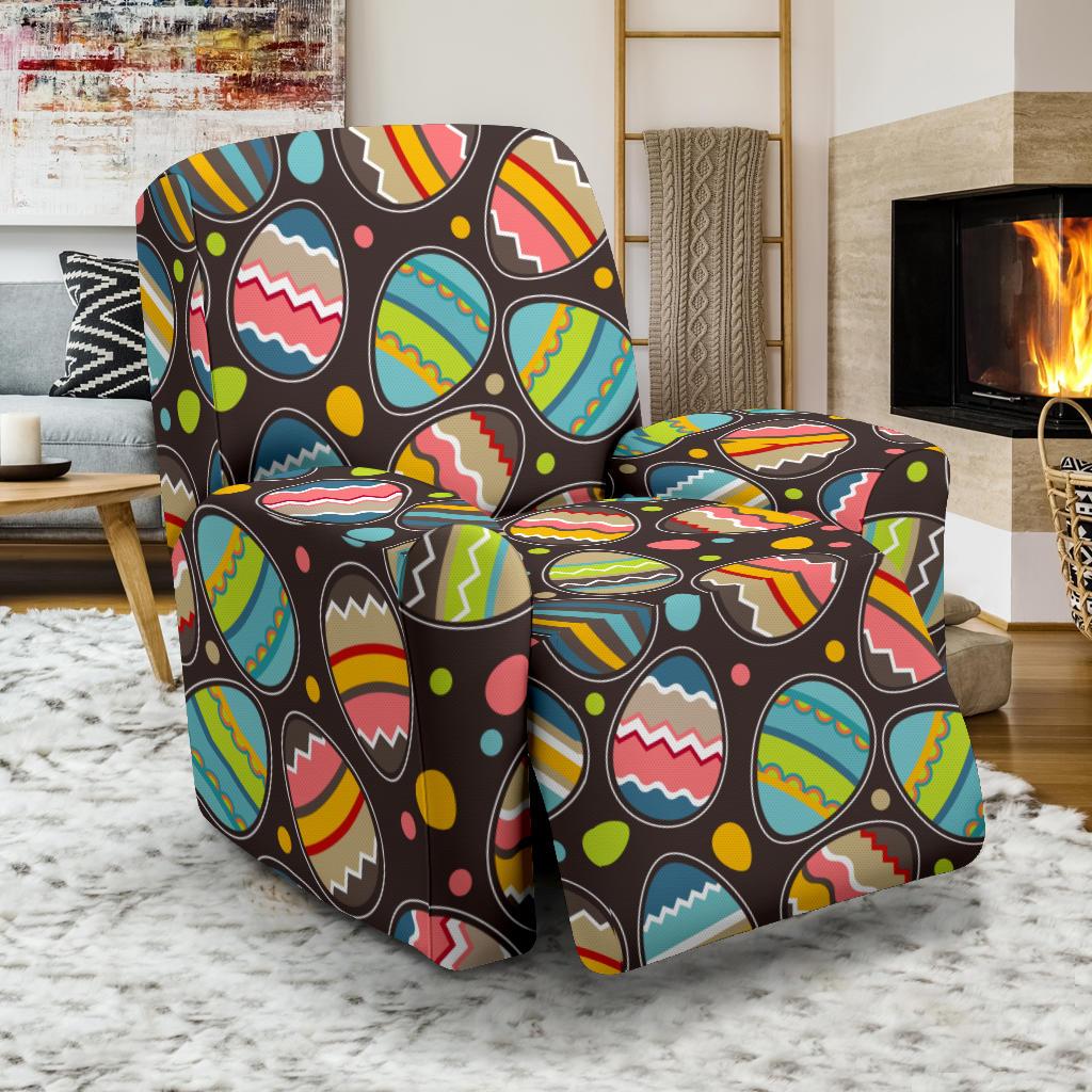Easter Eggs Pattern Print Design RB03 Recliner Slipcover-JORJUNE.COM