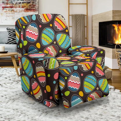 Easter Eggs Pattern Print Design RB03 Recliner Slipcover-JORJUNE.COM