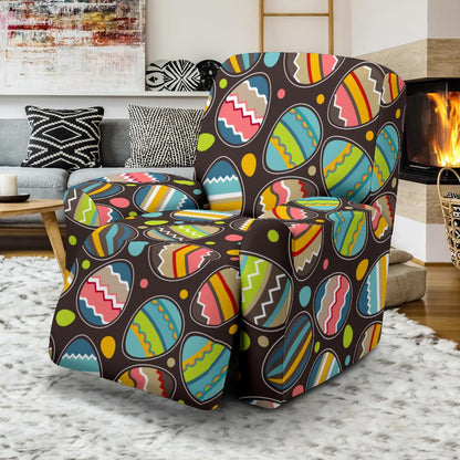 Easter Eggs Pattern Print Design RB03 Recliner Slipcover-JORJUNE.COM