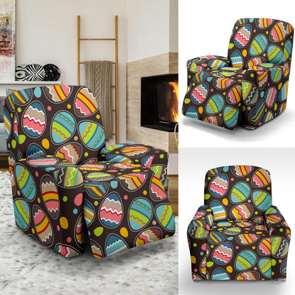 Easter Eggs Pattern Print Design RB03 Recliner Slipcover-JORJUNE.COM