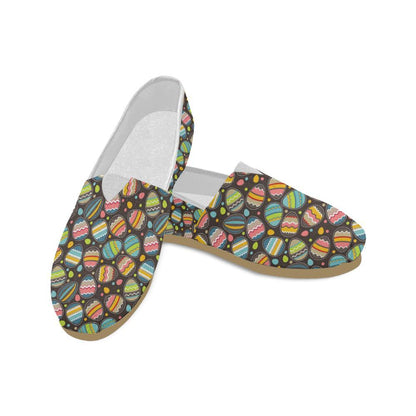 Easter Eggs Pattern Print Design RB03 Women Casual Shoes-JorJune.com