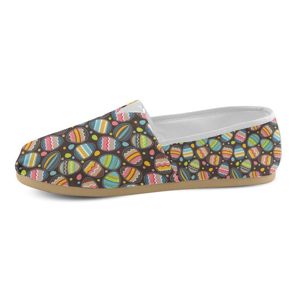 Easter Eggs Pattern Print Design RB03 Women Casual Shoes-JorJune.com