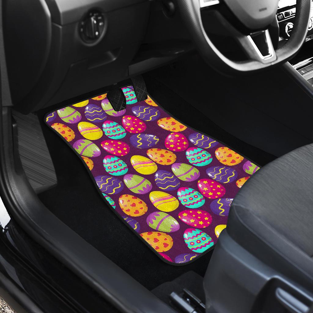 Easter Eggs Pattern Print Design RB04 Car Floor Mats-JorJune