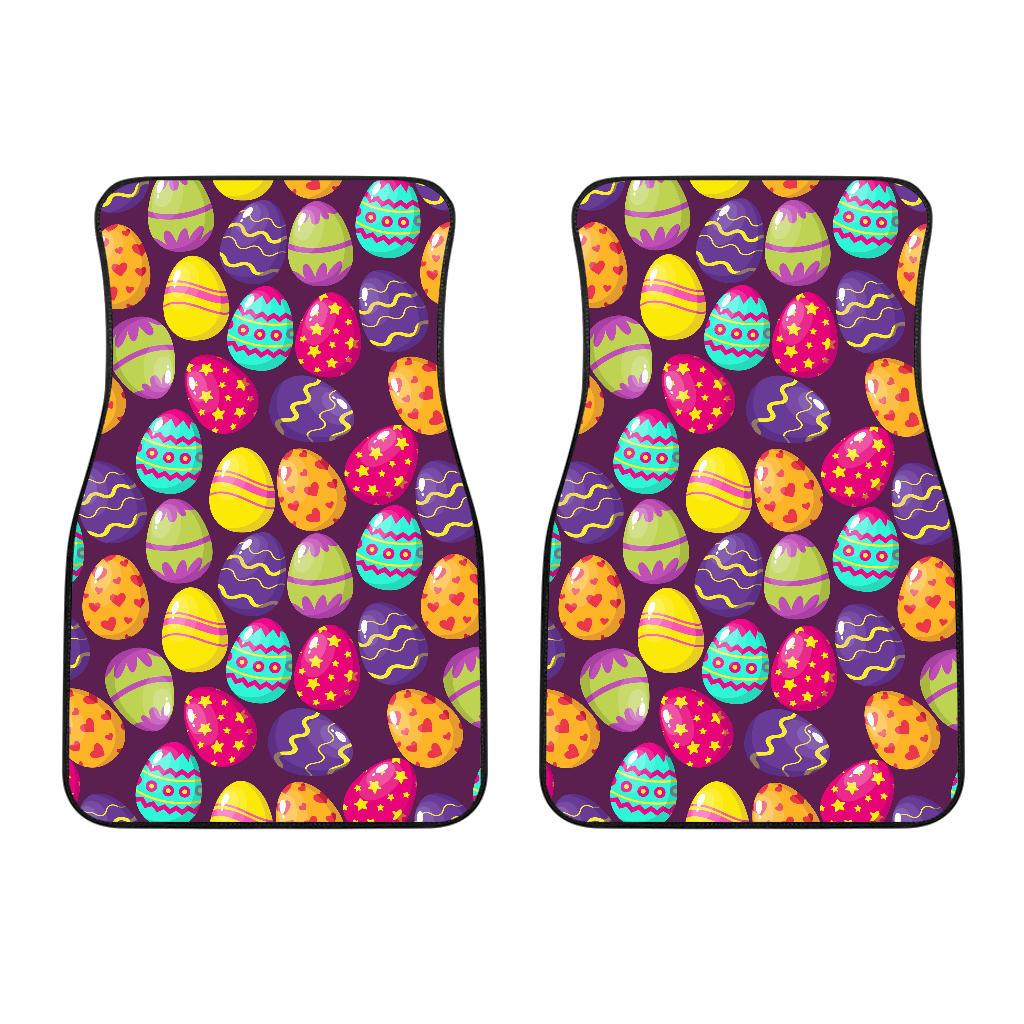 Easter Eggs Pattern Print Design RB04 Car Floor Mats-JorJune