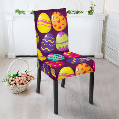 Easter Eggs Pattern Print Design RB04 Dining Chair Slipcover-JORJUNE.COM