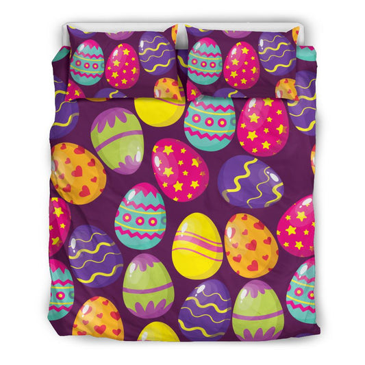 Easter Eggs Pattern Print Design RB04 Duvet Cover Bedding Set-JORJUNE.COM