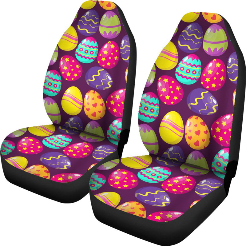 Easter Eggs Pattern Print Design RB04 Universal Fit Car Seat Covers-JorJune