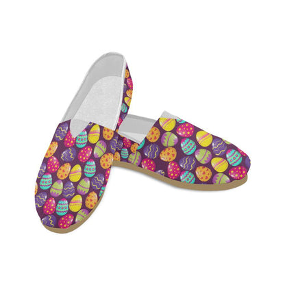 Easter Eggs Pattern Print Design RB04 Women Casual Shoes-JorJune.com
