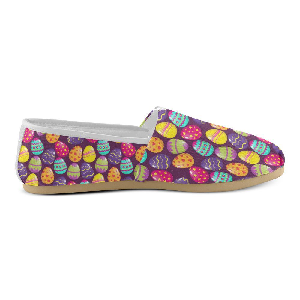 Easter Eggs Pattern Print Design RB04 Women Casual Shoes-JorJune.com