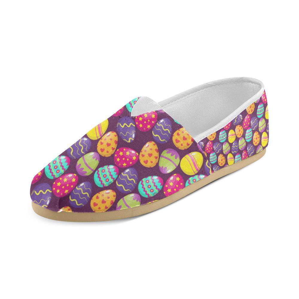 Easter Eggs Pattern Print Design RB04 Women Casual Shoes-JorJune.com
