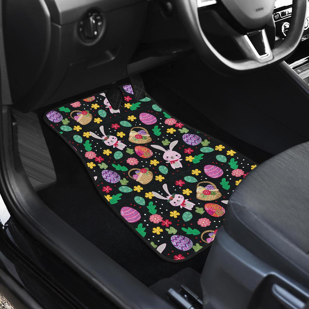 Easter Eggs Pattern Print Design RB05 Car Floor Mats-JorJune