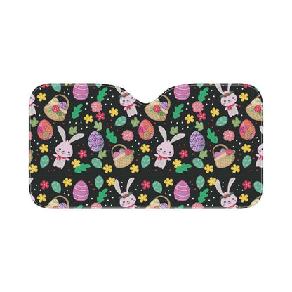 Easter Eggs Pattern Print Design RB05 Car Sun Shade-JorJune