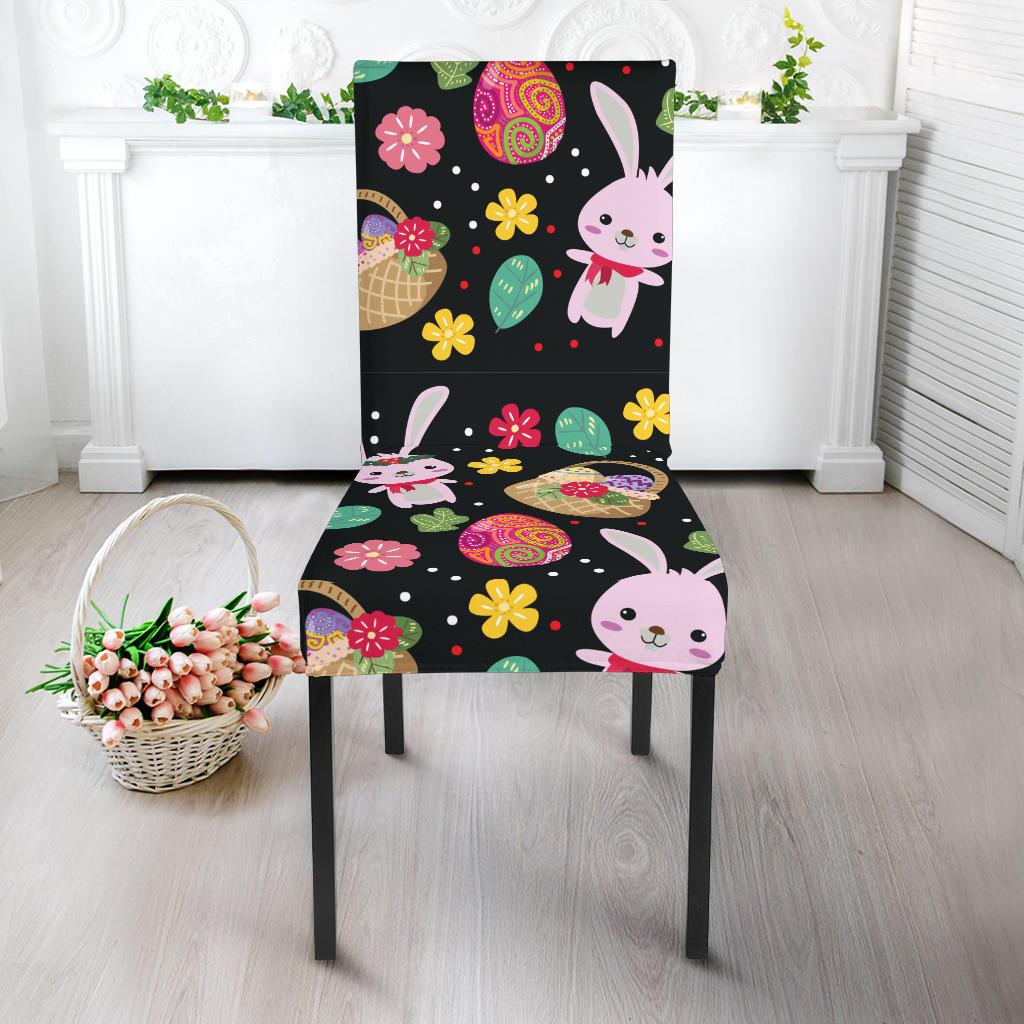 Easter Eggs Pattern Print Design RB05 Dining Chair Slipcover-JORJUNE.COM