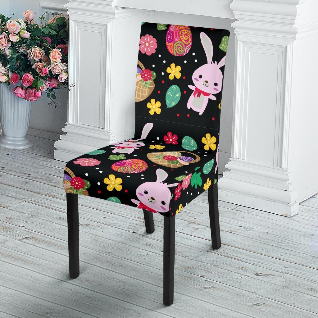 Easter Eggs Pattern Print Design RB05 Dining Chair Slipcover-JORJUNE.COM