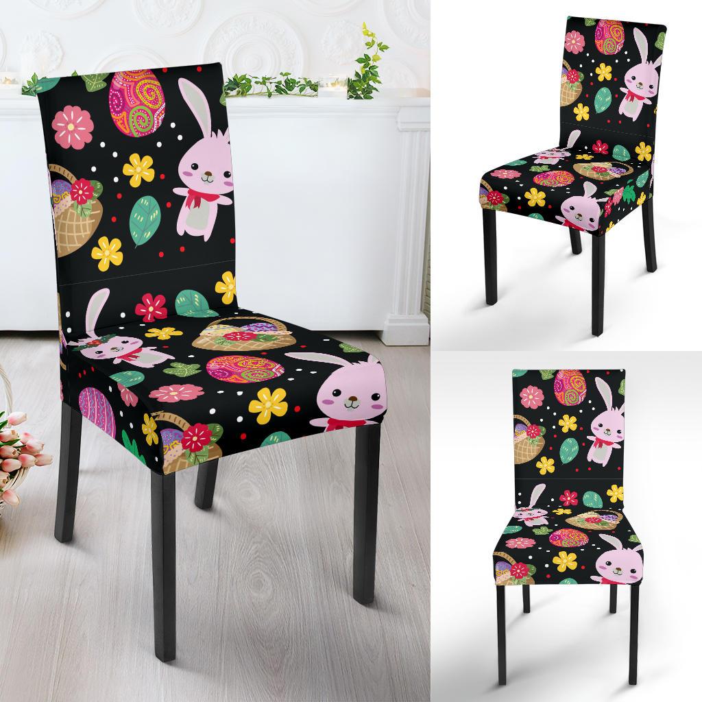 Easter Eggs Pattern Print Design RB05 Dining Chair Slipcover-JORJUNE.COM