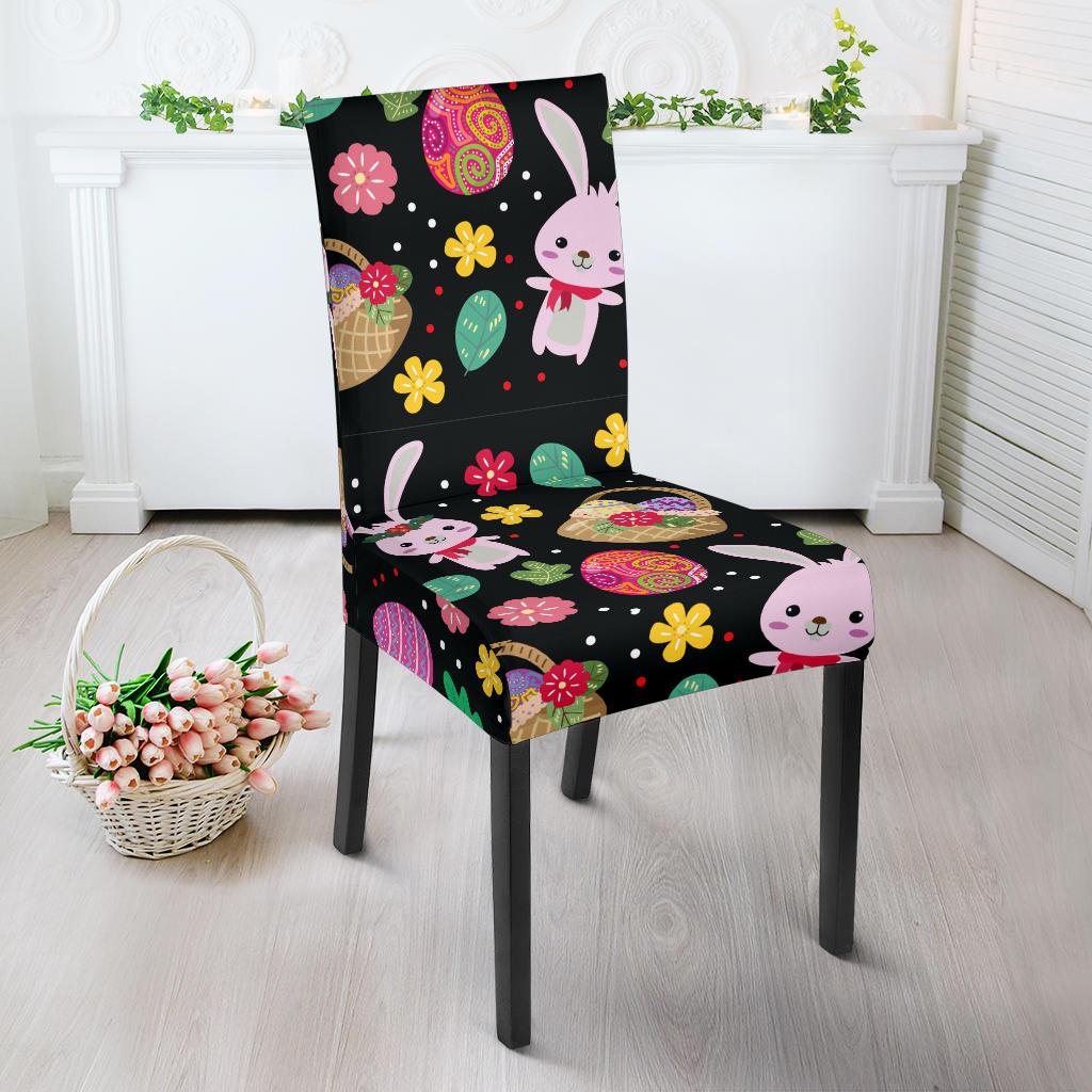 Easter Eggs Pattern Print Design RB05 Dining Chair Slipcover-JORJUNE.COM