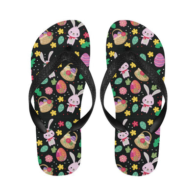 Easter Eggs Pattern Print Design RB05 Flip Flops-JorJune