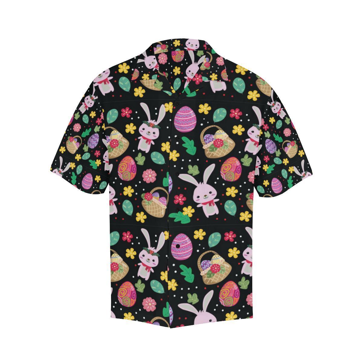 Easter Eggs Pattern Print Design RB05 Men Hawaiian Shirt-JorJune