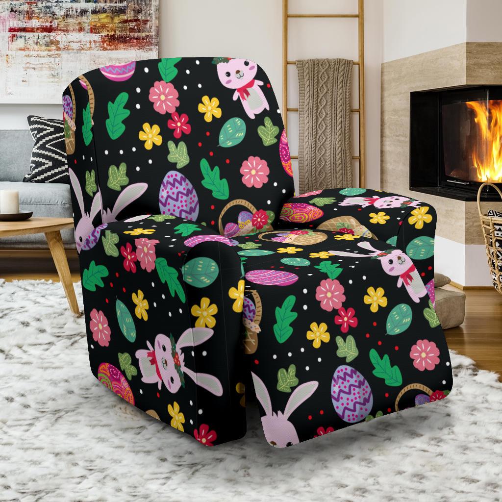 Easter Eggs Pattern Print Design RB05 Recliner Slipcover-JORJUNE.COM