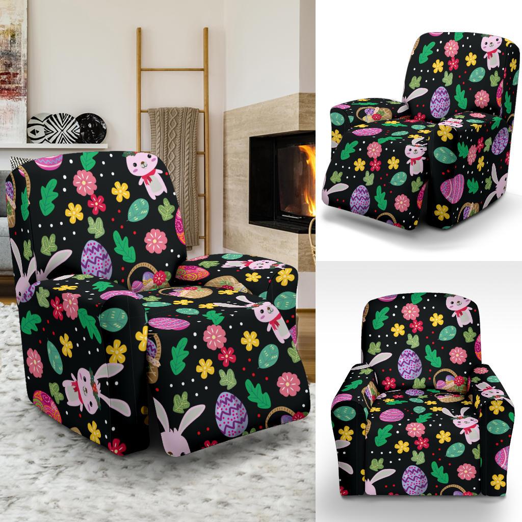 Easter Eggs Pattern Print Design RB05 Recliner Slipcover-JORJUNE.COM