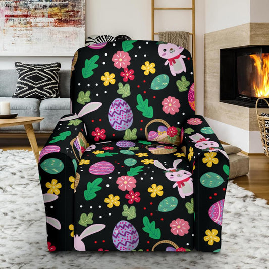Easter Eggs Pattern Print Design RB05 Recliner Slipcover-JORJUNE.COM