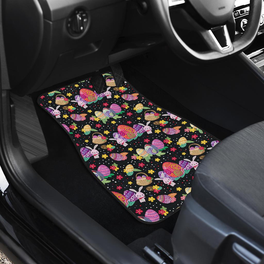Easter Eggs Pattern Print Design RB06 Car Floor Mats-JorJune