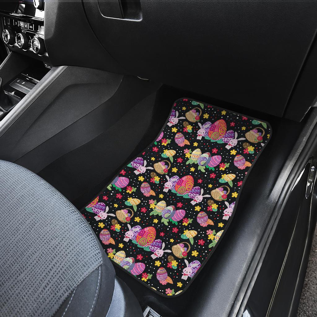Easter Eggs Pattern Print Design RB06 Car Floor Mats-JorJune