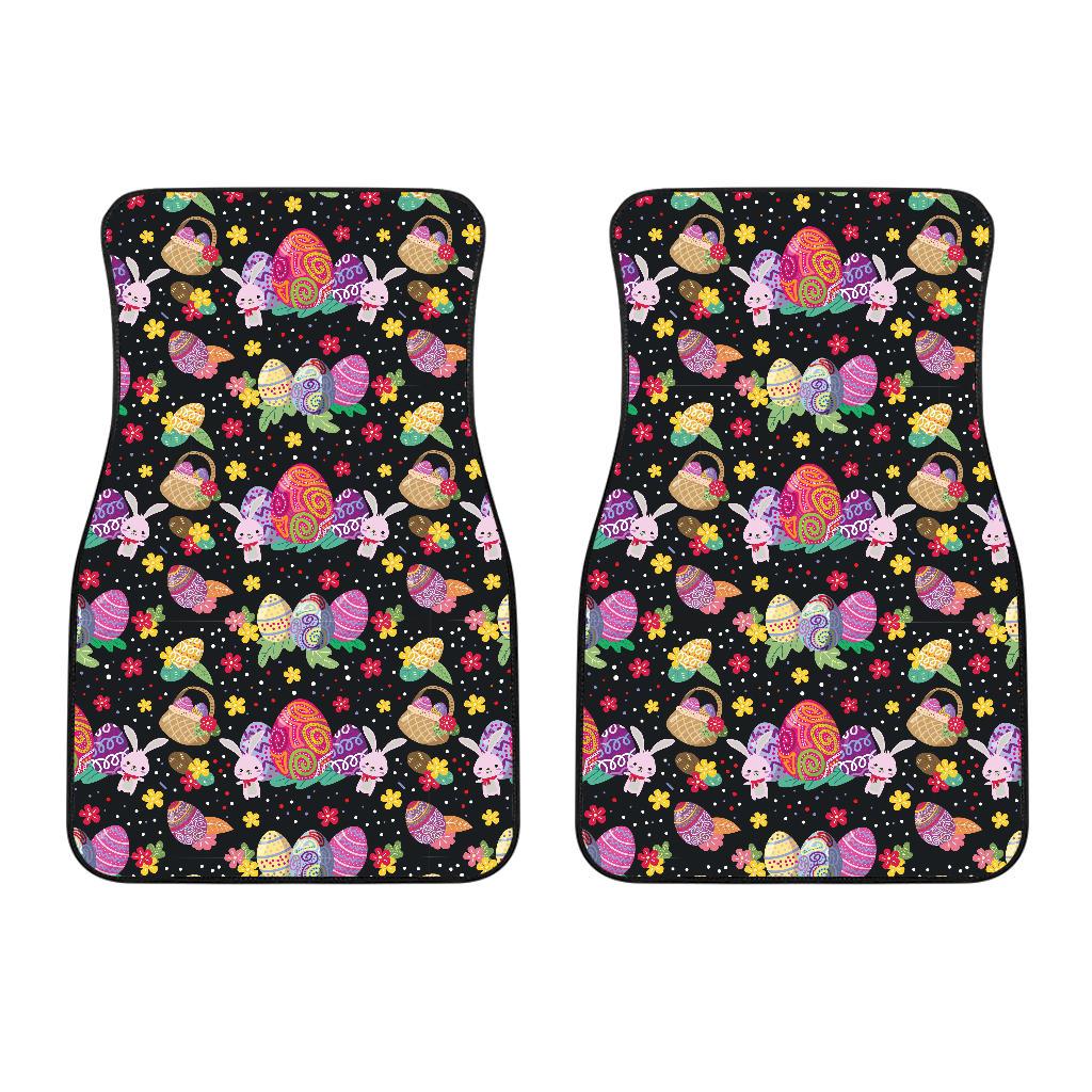 Easter Eggs Pattern Print Design RB06 Car Floor Mats-JorJune