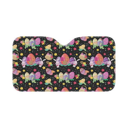 Easter Eggs Pattern Print Design RB06 Car Sun Shade-JorJune