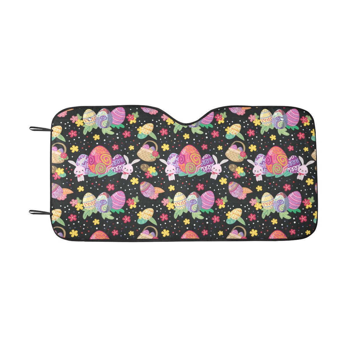 Easter Eggs Pattern Print Design RB06 Car Sun Shade-JorJune