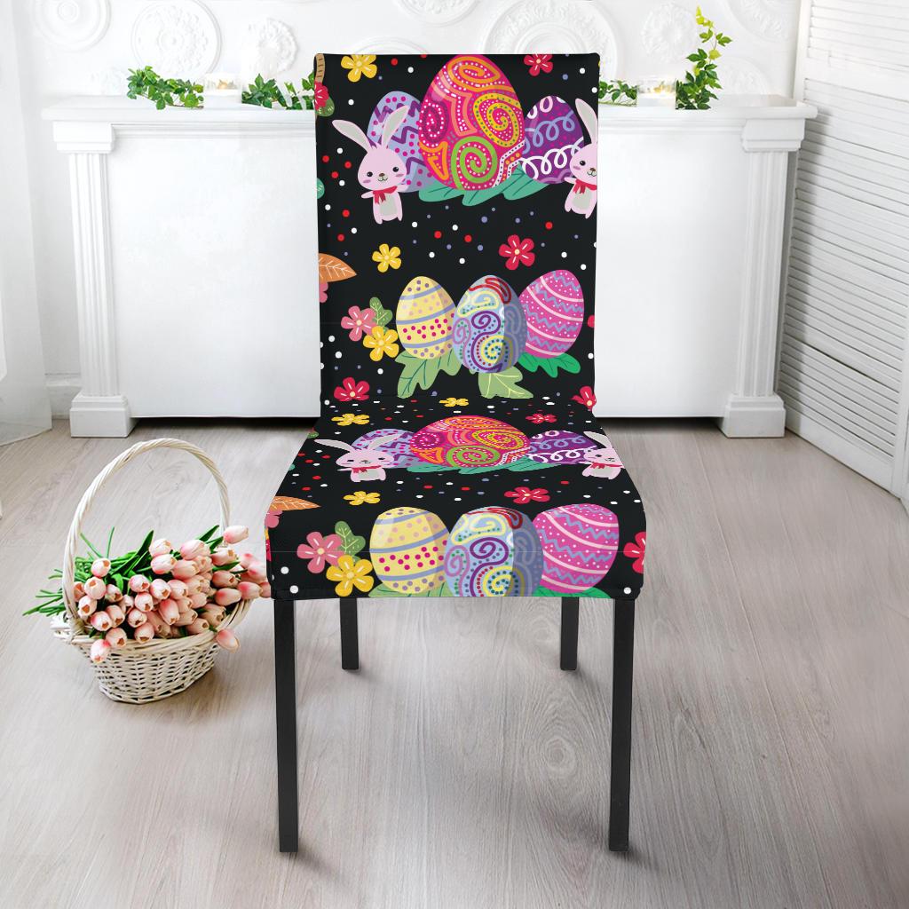 Easter Eggs Pattern Print Design RB06 Dining Chair Slipcover-JORJUNE.COM