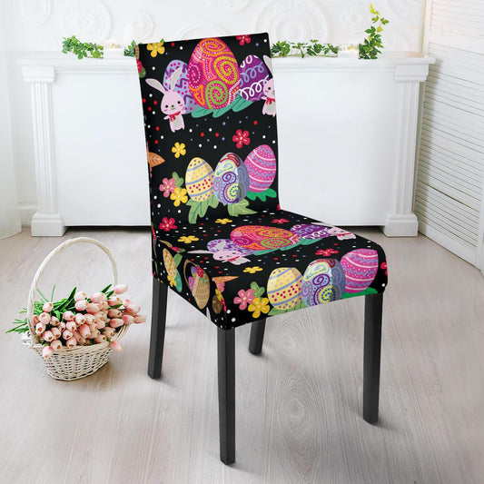 Easter Eggs Pattern Print Design RB06 Dining Chair Slipcover-JORJUNE.COM