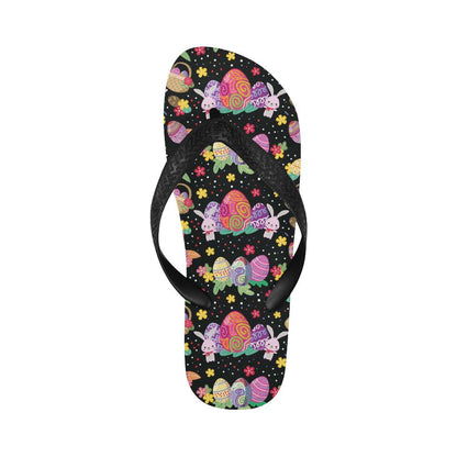 Easter Eggs Pattern Print Design RB06 Flip Flops-JorJune