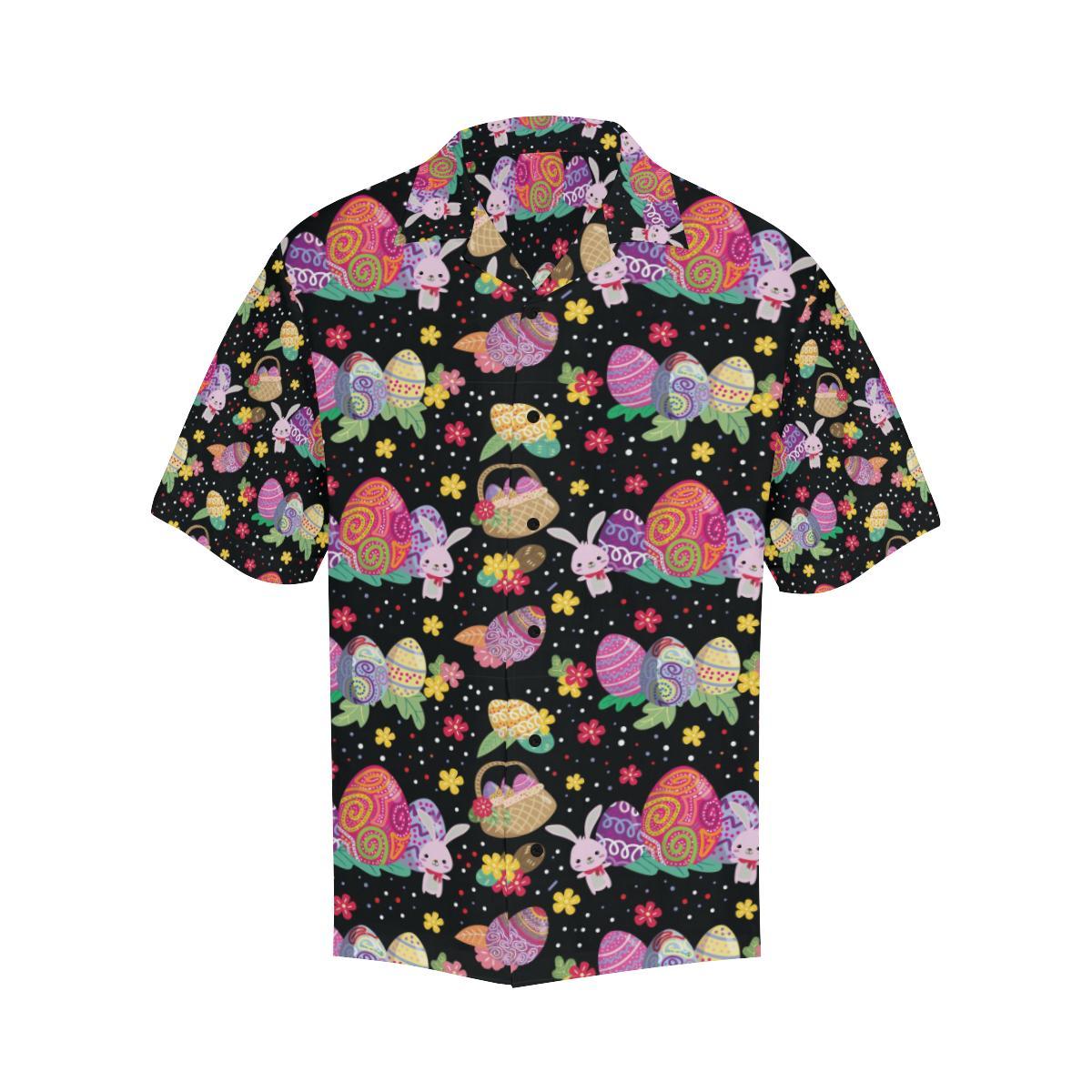 Easter Eggs Pattern Print Design RB06 Men Hawaiian Shirt-JorJune