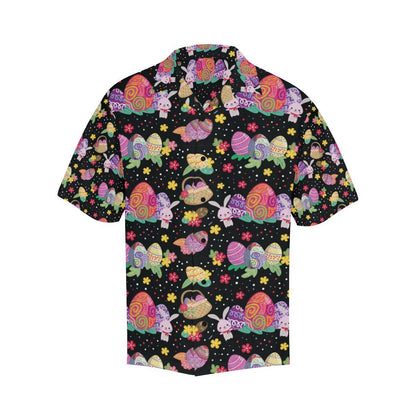 Easter Eggs Pattern Print Design RB06 Men Hawaiian Shirt-JorJune