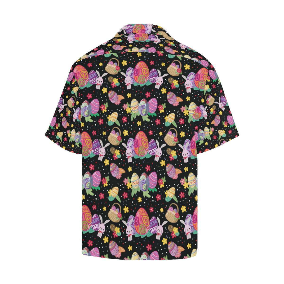 Easter Eggs Pattern Print Design RB06 Men Hawaiian Shirt-JorJune