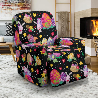 Easter Eggs Pattern Print Design RB06 Recliner Slipcover-JORJUNE.COM