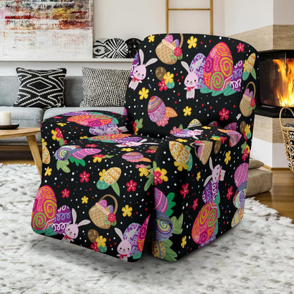 Easter Eggs Pattern Print Design RB06 Recliner Slipcover-JORJUNE.COM